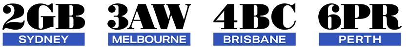 Radio Logos + Blue Bar & Black